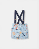 Shortie with Straps - Anchor Away - Atlas & Maya