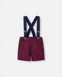 Shortie with Straps - Betta Stripes - Atlas & Maya
