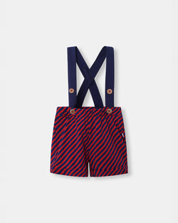 Shortie with Straps - Betta Stripes - Atlas & Maya