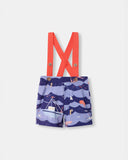 Shortie with Straps - Ocean Snuggles - Atlas & Maya