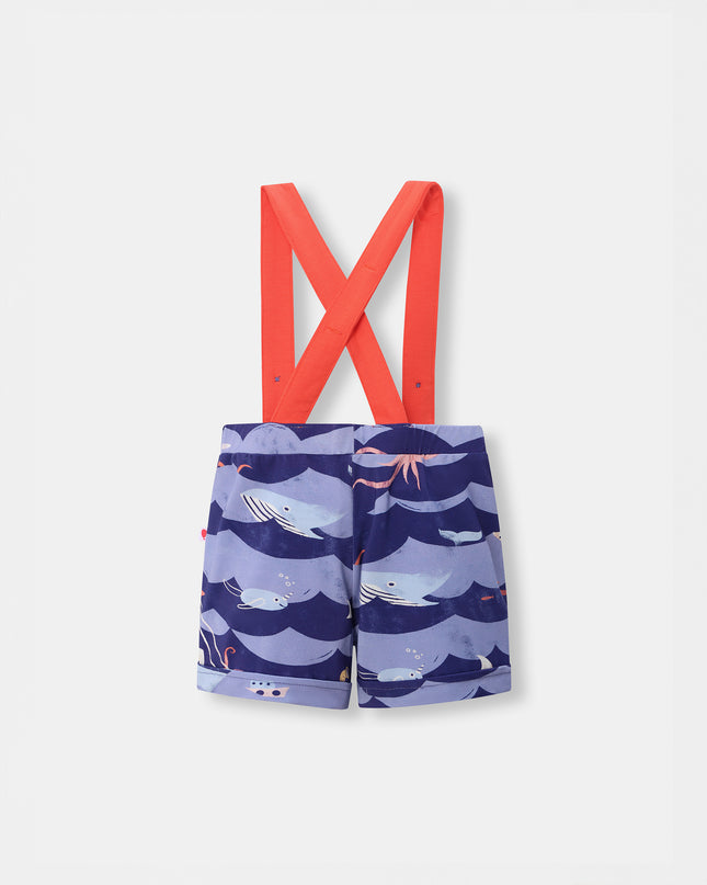 Shortie with Straps - Ocean Snuggles - Atlas & Maya
