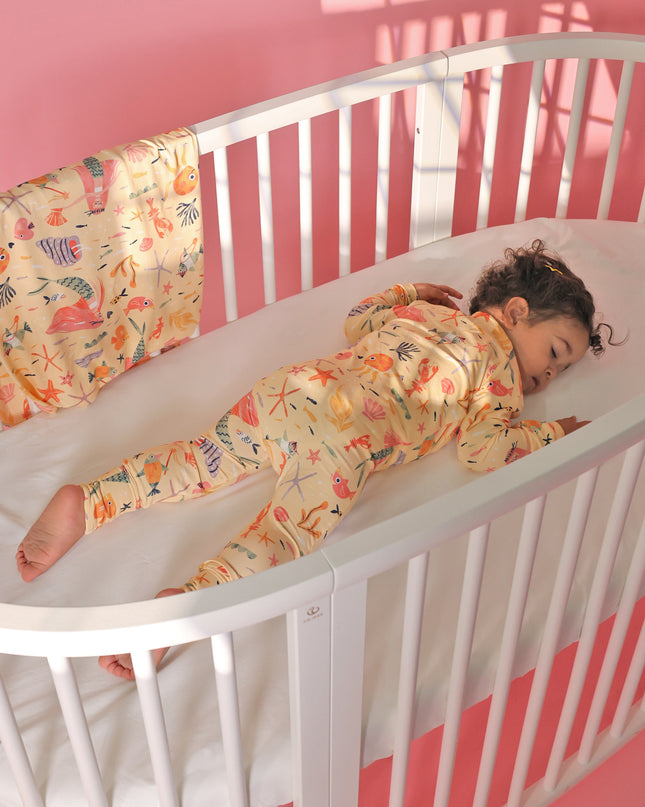 Sleepy Time Pajama - Mermaid Love - Atlas & Maya  Sleepy Time Pajama - Mermaid Love Bamboo sleepsuit