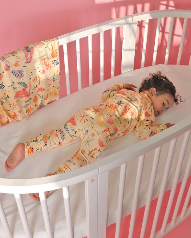 Sleepy Time Pajama - Mermaid Love - Atlas & Maya  Sleepy Time Pajama - Mermaid Love Bamboo sleepsuit