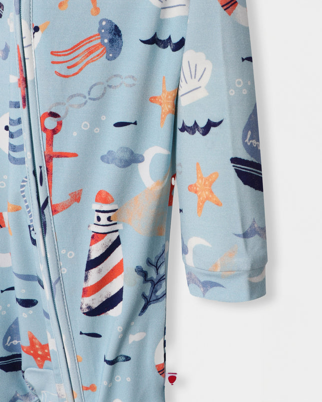 Sleepy Time Pajama - Anchor Away - Atlas & Maya
