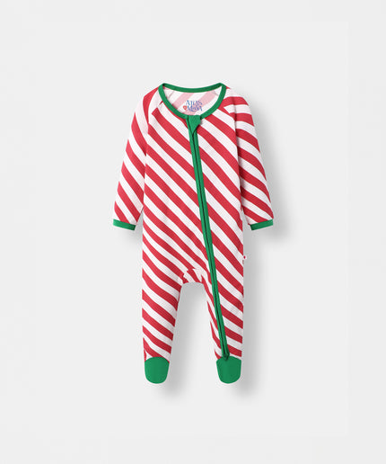 Sleepy Time Pajama - Candy Cane (0-24m) - Atlas & Maya