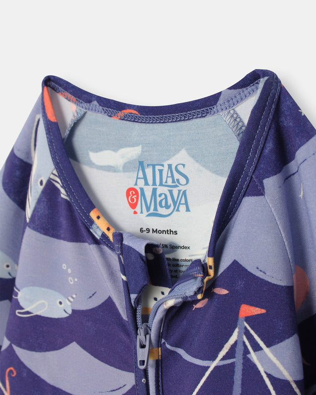 Sleepy Time Pajama - Ocean Snuggles - Atlas & Maya