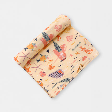 Swaddle Blanket - Mermaid Love - Atlas & Maya