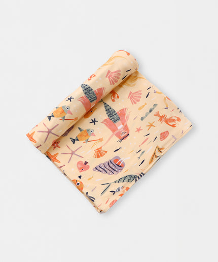 Swaddle Blanket - Mermaid Love - Atlas & Maya