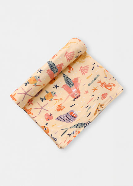 Swaddle Blanket - Mermaid Love - Atlas & Maya