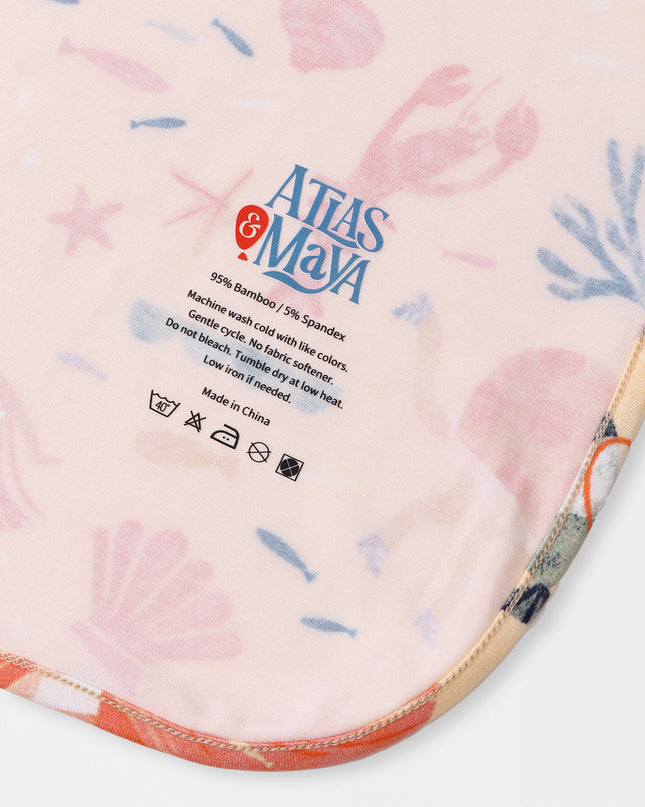 Swaddle Blanket - Mermaid Love - Atlas & Maya