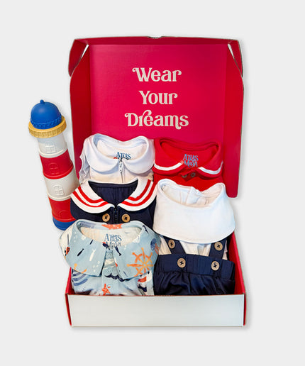 The Sailor Girl Set - Atlas & Maya  The Sailor Girl Set Bamboo Gift Box