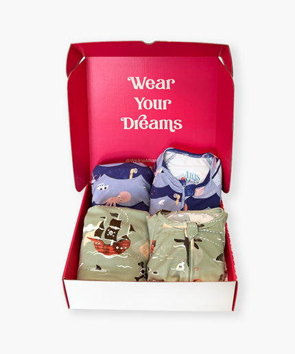 The Dreamland Set - For Boys - Atlas & Maya  The Dreamland Set - For Boys Bamboo Gift Box